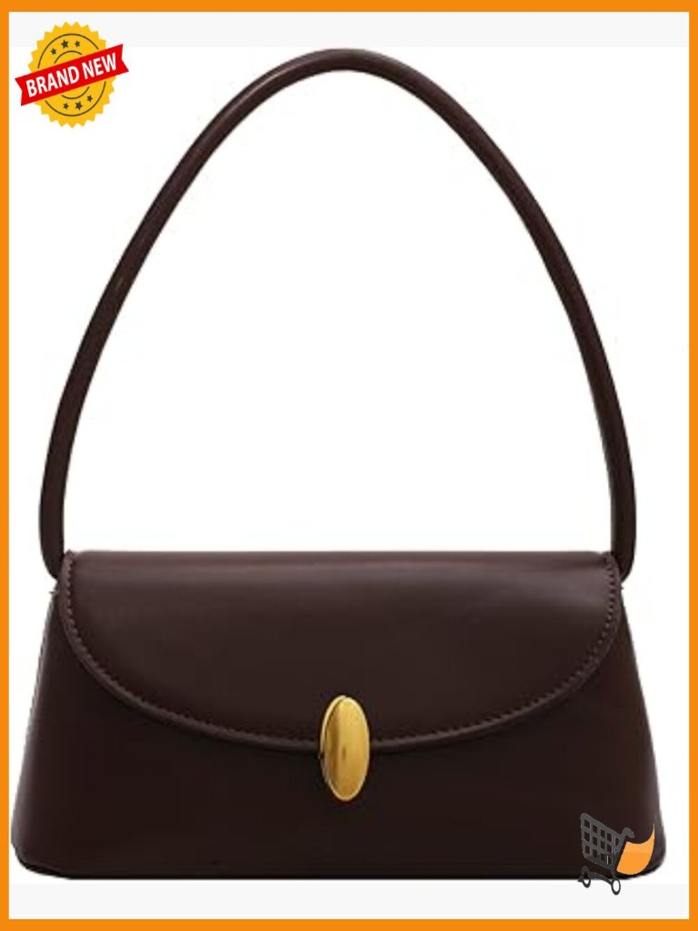Vintage Hobo Shoulder Bag Faux Leather Small Tote Handbag Cute Purse